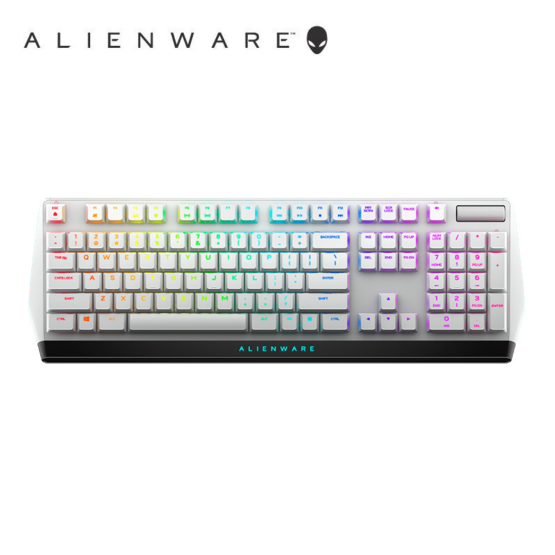 外星人(ALIENWARE)AW510K 专业电竞游戏机械键盘有线 Cherry矮红轴 RGB灯效全键无冲白 赛博朋克