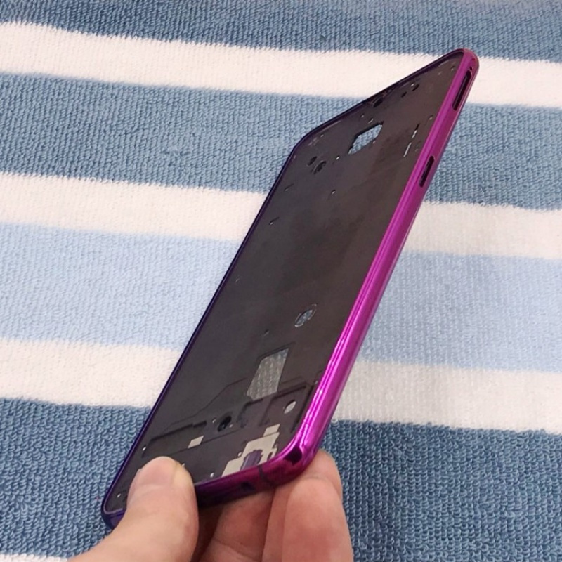 适用oppor17玻璃后盖oppor17pro电池后盖手机前壳中框后壳屏r17霓光紫