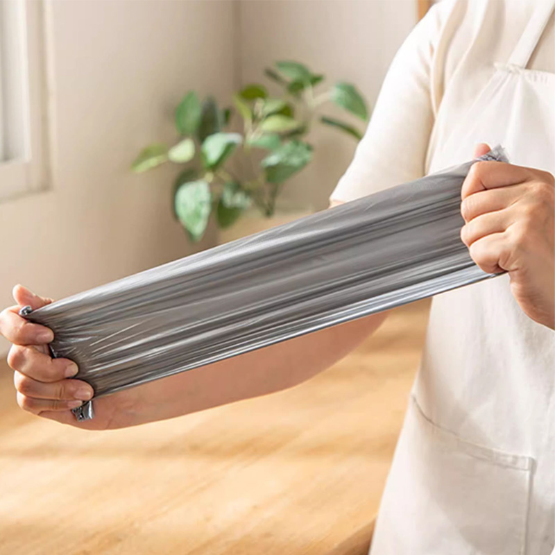 海亚森TK-8113加厚平口垃圾袋90*110cm单面3丝 灰色50只/包高清大图