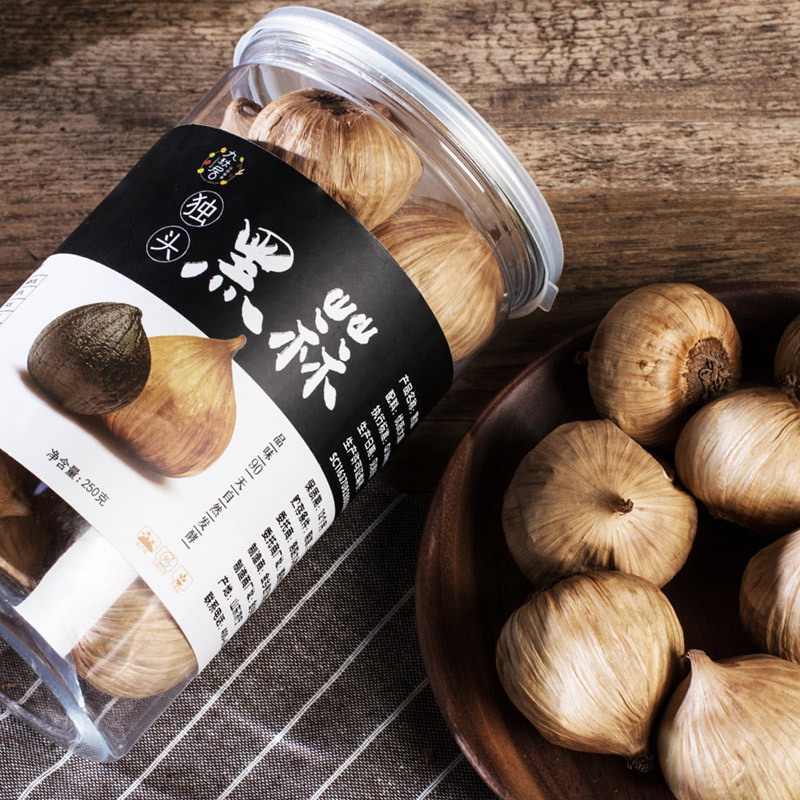 九秋居Ninthfall山东发酵黑蒜250克装 新鲜独头黑蒜黑大蒜头出口级滋补黑蒜