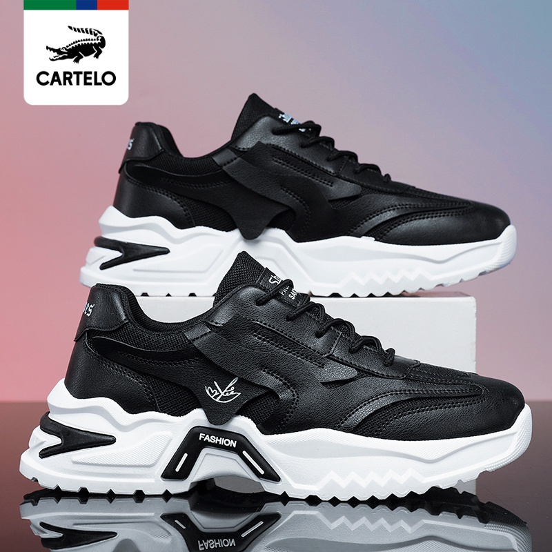 cartelo卡帝乐鳄鱼线下专柜同款新款潮流老爹鞋男士时尚运动鞋休闲鞋