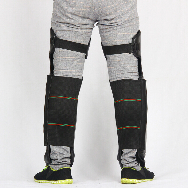 电动车护膝套多层松紧带pu面料防水防风立体剪裁冬季骑行保暖护膝套