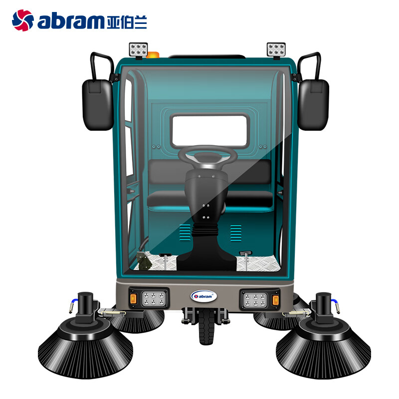 亚伯兰(abram)YBL-2300 大型工业扫地车 扫路车工厂商用市政环卫清扫 马路环卫保洁驾驶式扫地机高清大图
