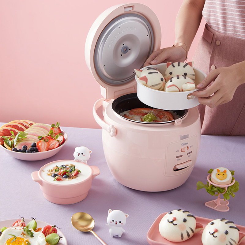 美的电饭煲锅家用2L迷你小型1-3人智能多功能机械电饭锅正品 [小白煲]