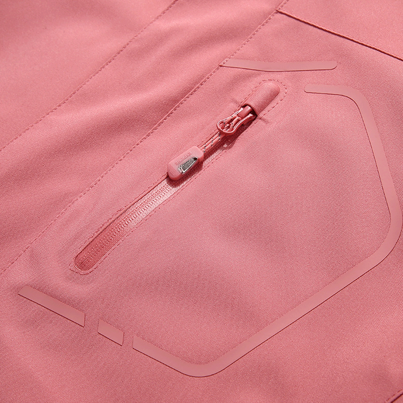 虎豹(HUBAO) 羽绒服冲锋衣 男女款三合一两件套(银狐绒内胆藏蓝色/珊瑚红HBC-2020W-01(女)(单位:件)