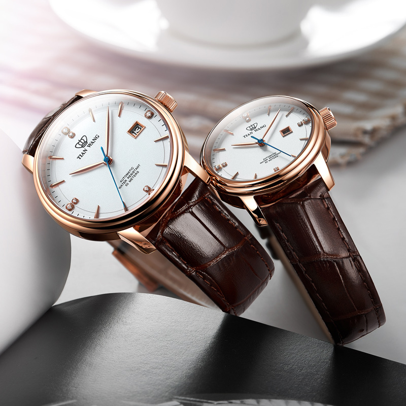 天王表手表昆仑系列机械表正品防水休闲时尚情侣手表一对表51001