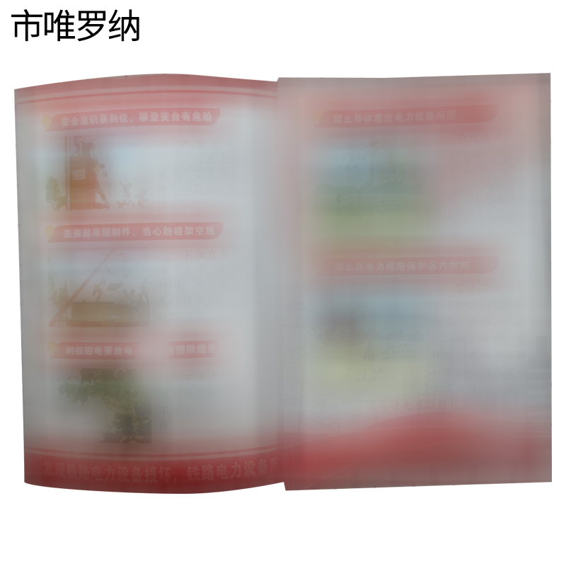 市唯罗纳安全宣传单210*285mm个高清大图