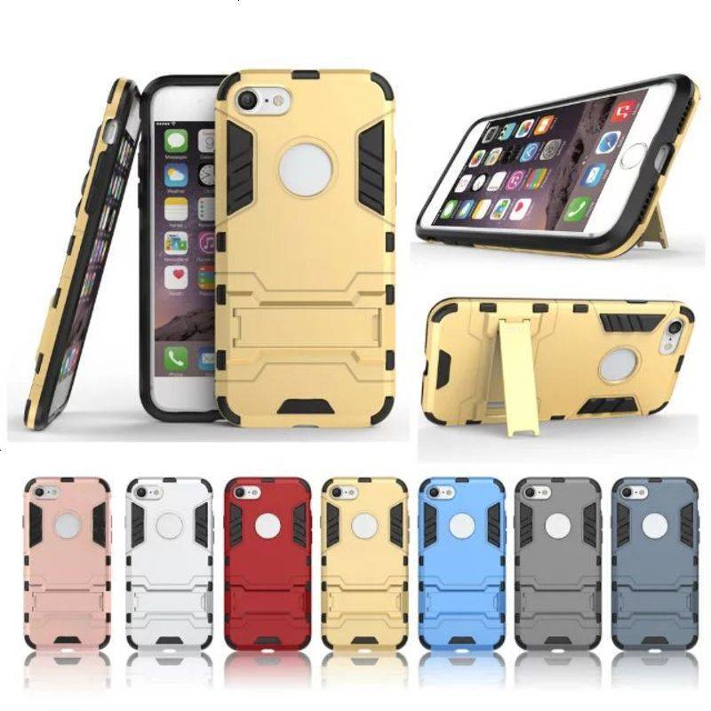 适用iphone8机械装甲手机壳 变形金刚6splus铠甲7p全包套5s支架潮