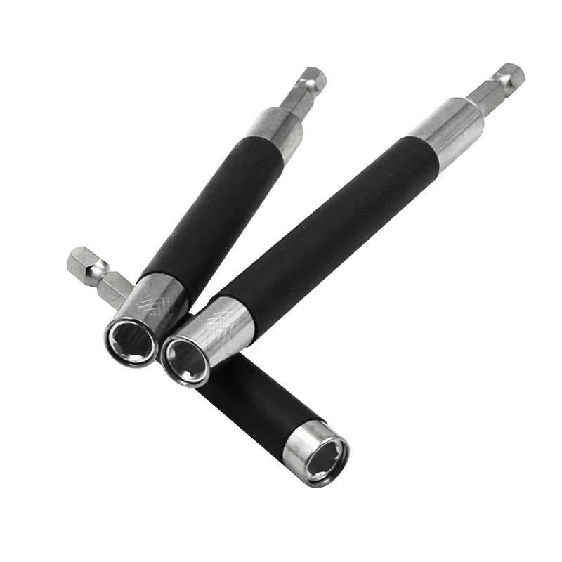 80mm伸缩连接杆 120mm六角柄接头套筒加延长杆140mm连接杆3PC杆