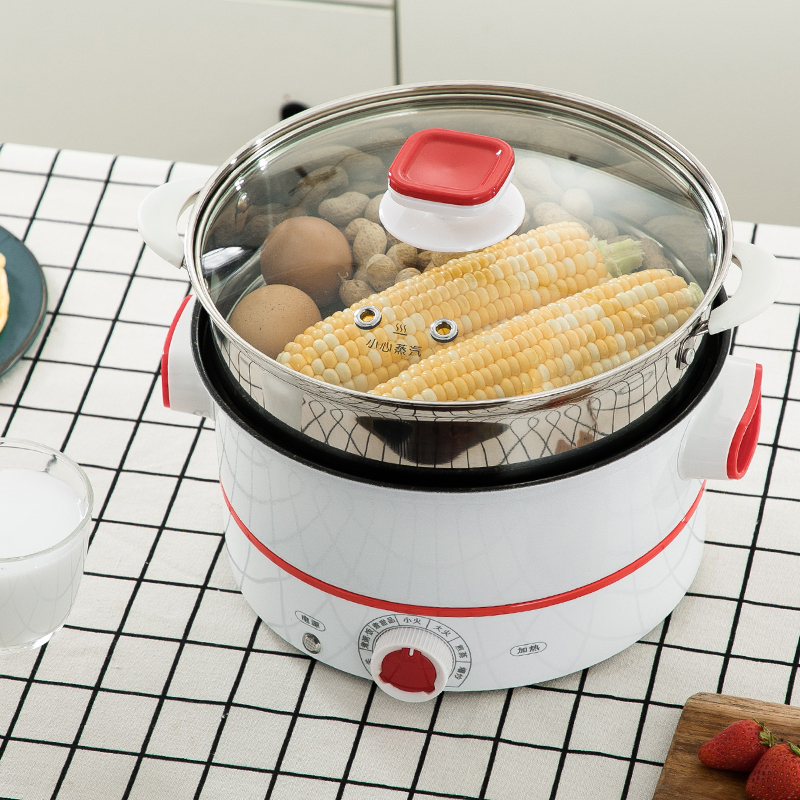 电蒸锅多功能家用小型双层蒸汽锅蒸锅蒸笼蒸菜 电蒸锅