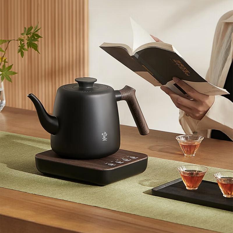 鸣盏(MINGZHAN)自动上水电热水壶 泡茶烧水壶 功夫茶壶茶艺烧水壶 智能恒温茶具电水壶MZ170 黑色 / 台