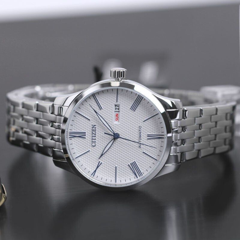 citizen西铁城正品手表男士机械表新款日本商务休闲钢带防水腕表