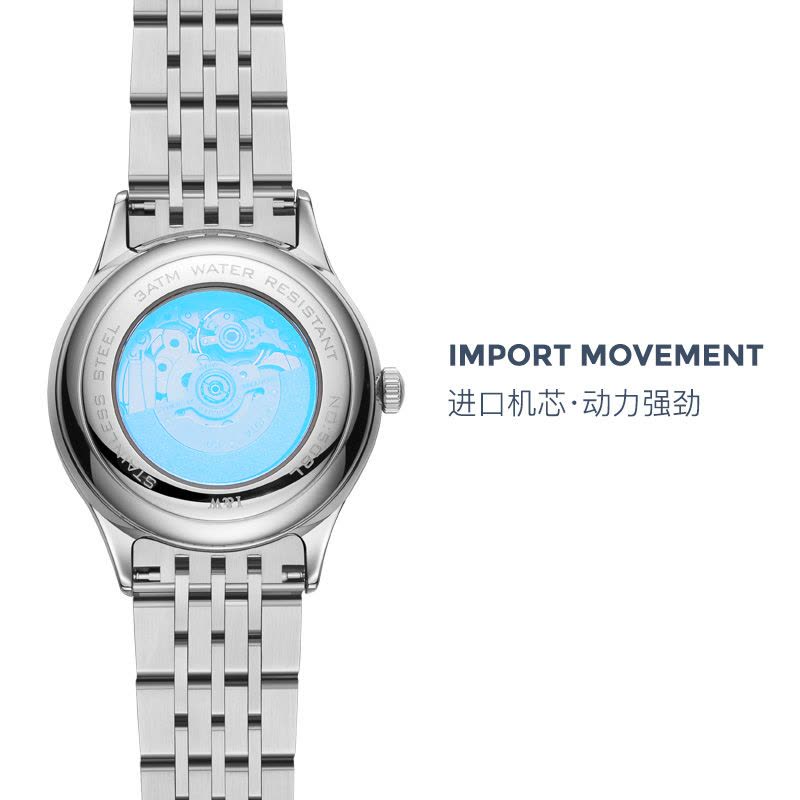 品牌手表瑞士爱沃驰I&W CARNIVAL全自动机械表女士进口机芯时尚防水简约女表轻奢气质腕表8508图片