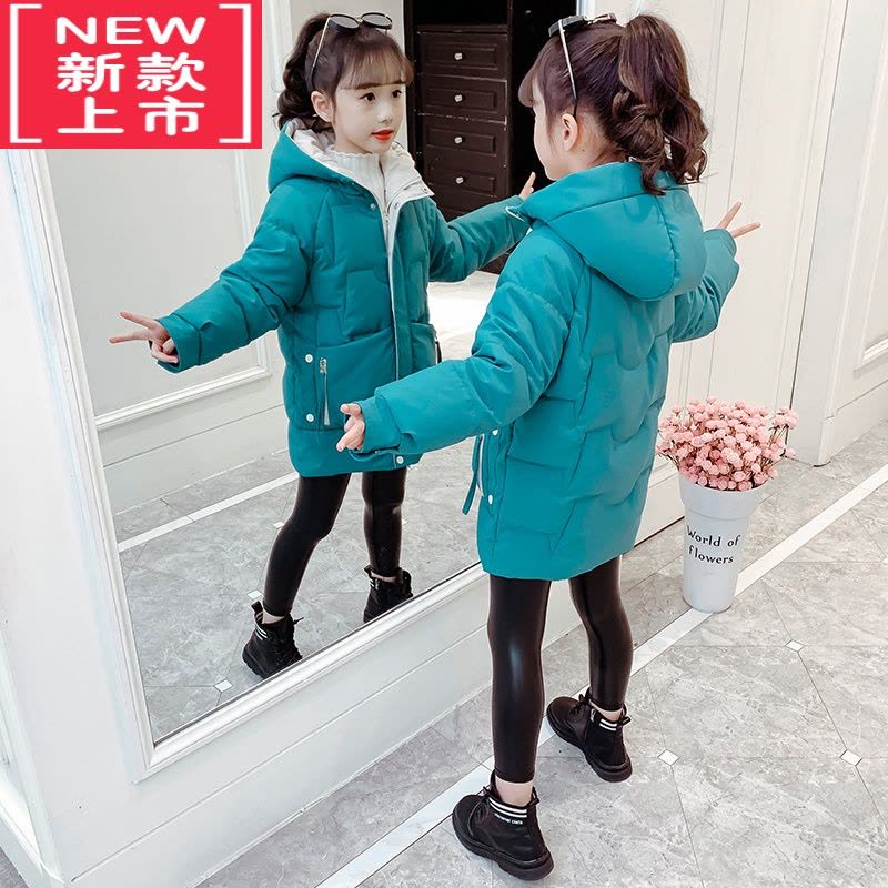 可莉允女童棉服冬装2022新款洋气大儿童韩版秋冬季棉袄女孩羽绒外套棉衣图片