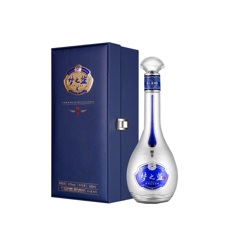 洋河(YangHe)梦之蓝M9-45度500ml 蓝色经典 浓香型白酒 整箱装