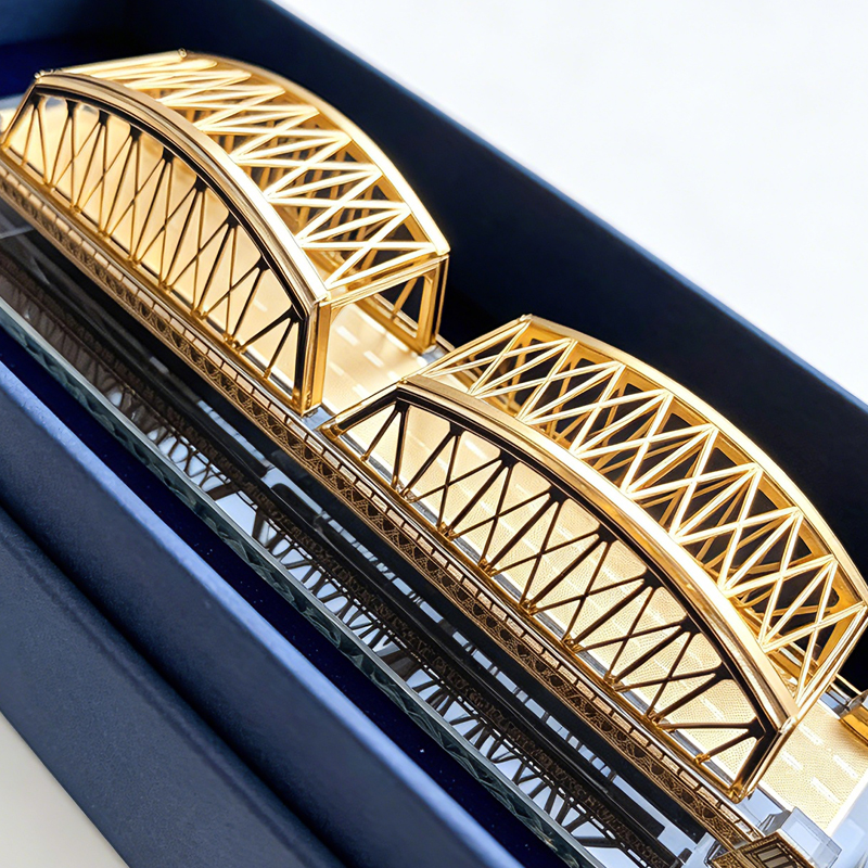 赭辰定制外白渡桥摆件15cm*4cm*3.5cm高清大图
