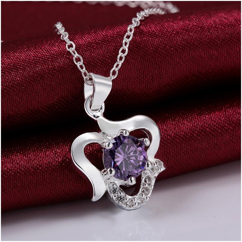 N517 Women Silver Necklace 镀925纯银女项链日韩版锁骨链潮人送女朋友七夕情人节礼物