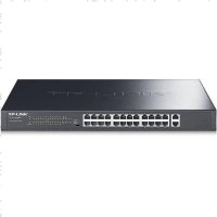 TP-LINK TL-SL1226MP 监控POE网络交换机网线供电24口百兆千兆上联48V电脑办公商用集线分线器