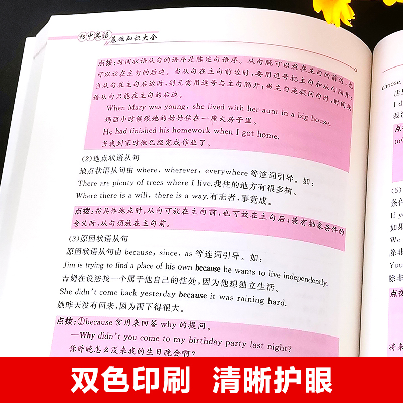 2021新版初中生语文数学英语基础知识大全初三提分必备教辅知识清单中考辅导复习资料语法大全语数英外知识点总结及重难点考点