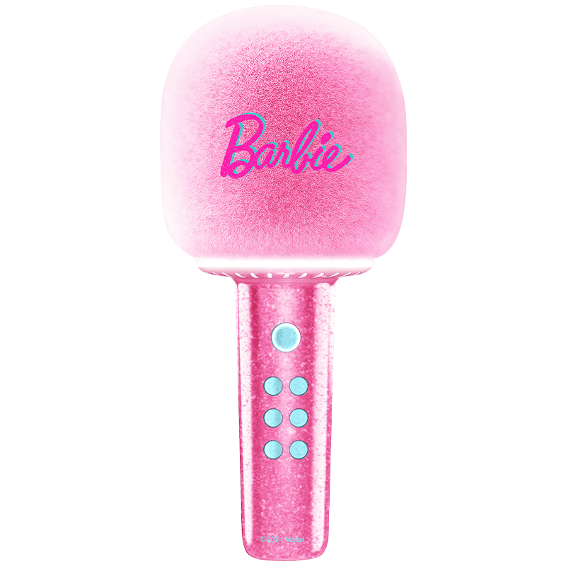 猫王收音机猫王音响棒棒糖麦克风音响[芭比联名款]唱歌小话筒一体K歌家用KTV直播唱歌直播录音蓝牙音响高清大图