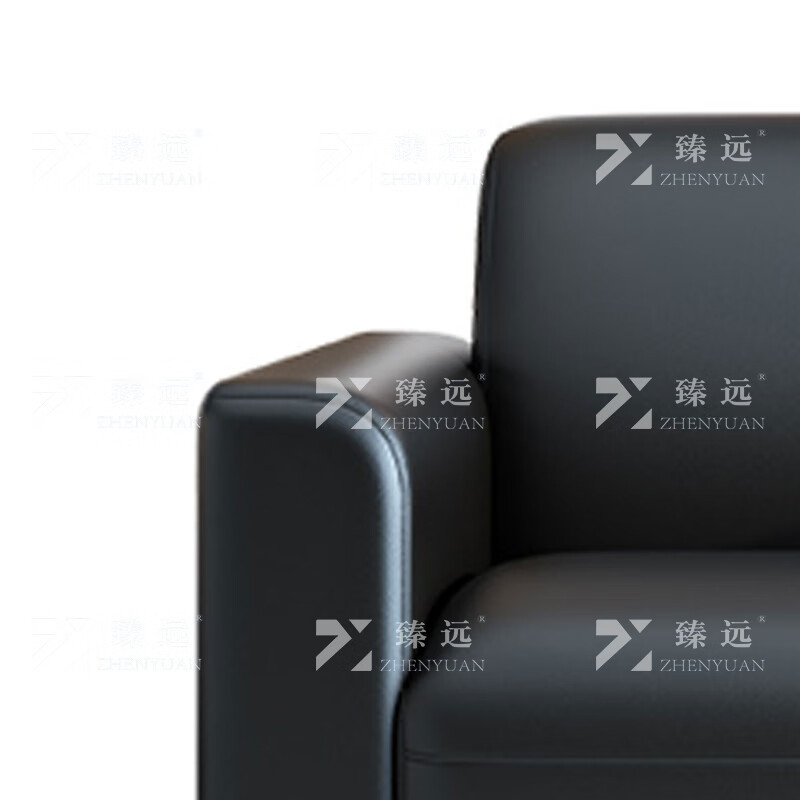 臻远ZYJJ-80341 简约现代商务会客洽谈公司接待沙发西皮单人位