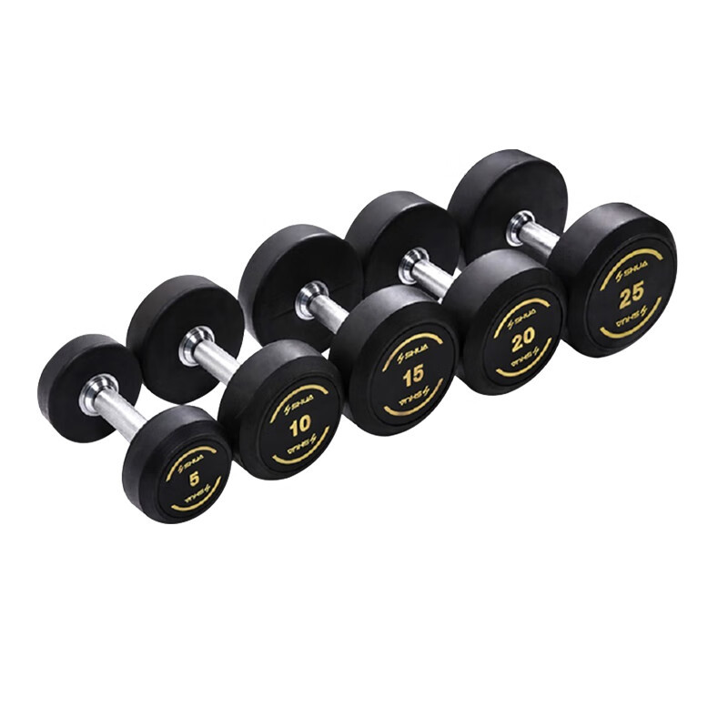 舒华哑铃R390包胶哑铃健身房健身器材运动健身器械SH-R390-5KG单位:对高清大图