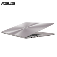 华硕（ASUS）灵耀金属超极本RX310UA7100 13.3英寸轻薄本商务办公超薄学生手提笔记本电脑（i3-7100U 8G 256GB）石英灰/玫瑰金 定制