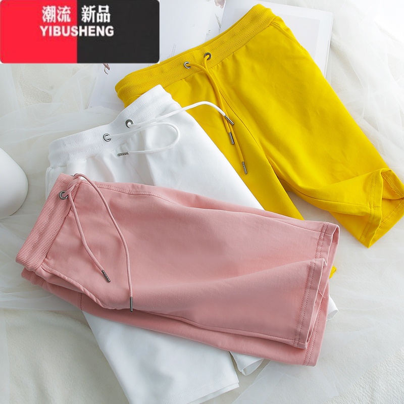 YIBUSHENG新疆棉短裤女运动裤男女同款2024新款跑步裤五分裤休闲裤高清大图