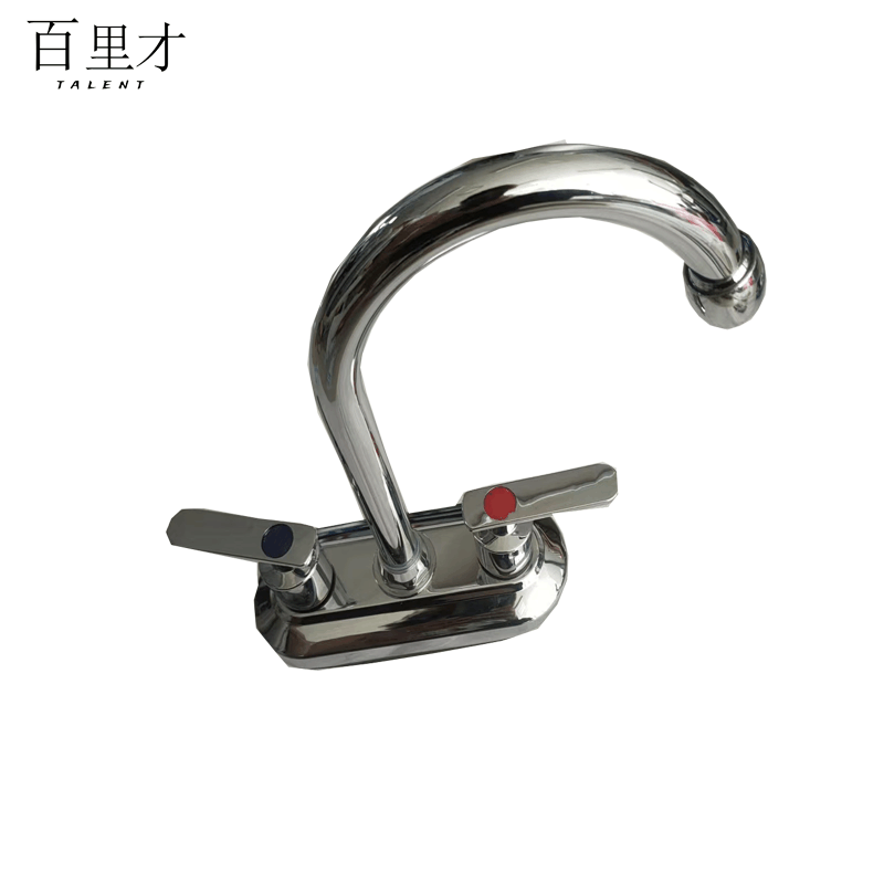 百里才 双孔双开冷热面盆龙头 15mm 个图片