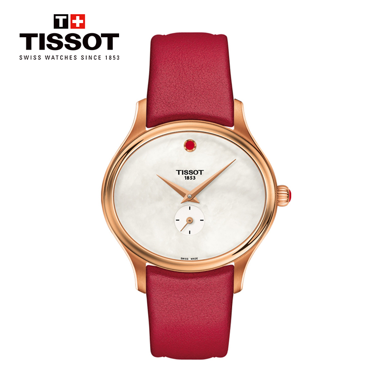 【刘亦菲同款】天梭(TISSOT)瑞士手表 臻时系列皮带女士石英表T103.310.36.111.01 礼物