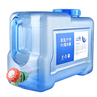 米魁户外水桶家用储水用纯净桶矿泉水车载带龙头水箱饮水蓄水大塑料箱_24升竖形有孔盖备用无孔盖备用龙头送延长管尘塞