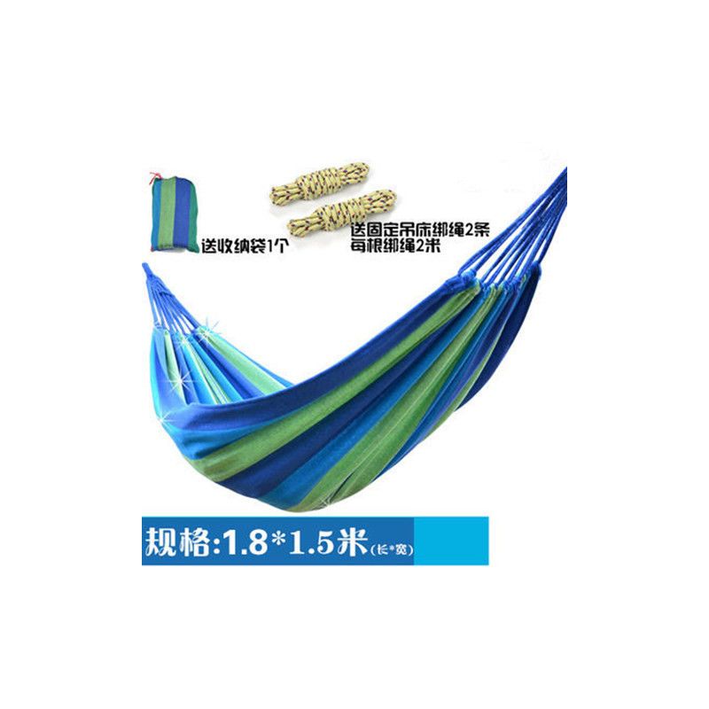 吊床单双人情侣吊床户外室内吊椅休闲公园 露营 秋千帆布弯木吊床
