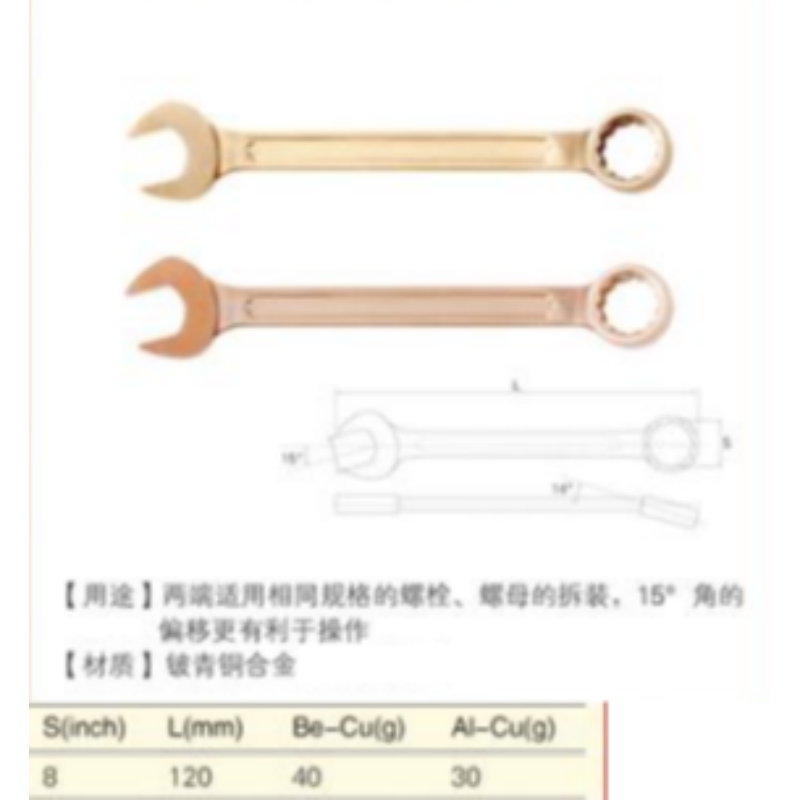 四凯两用扳手SK-OS-023高清大图