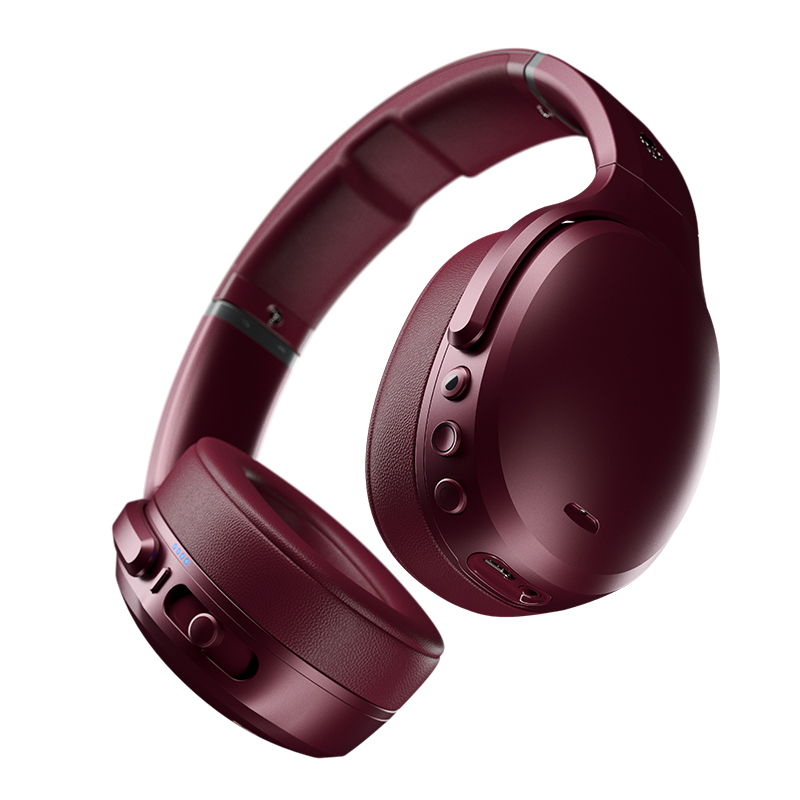 骷髅头(Skullcandy)Crusher ANC摧毁者 个性化主动降噪无线耳机 红色