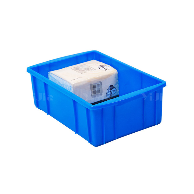 翌嘉YJ4120612 蓝色塑料周转箱大号工业胶箱 315*200*105高清大图