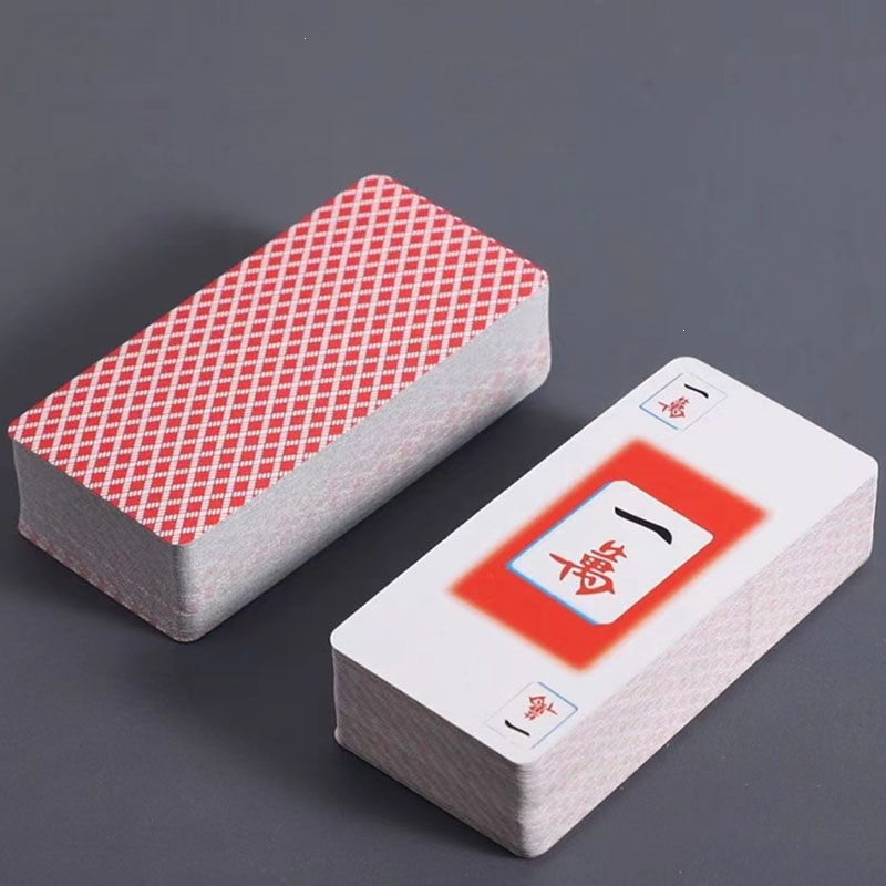 闪电客纸麻将专用扑克牌纸牌108张136144张家用加厚塑料防水麻将牌