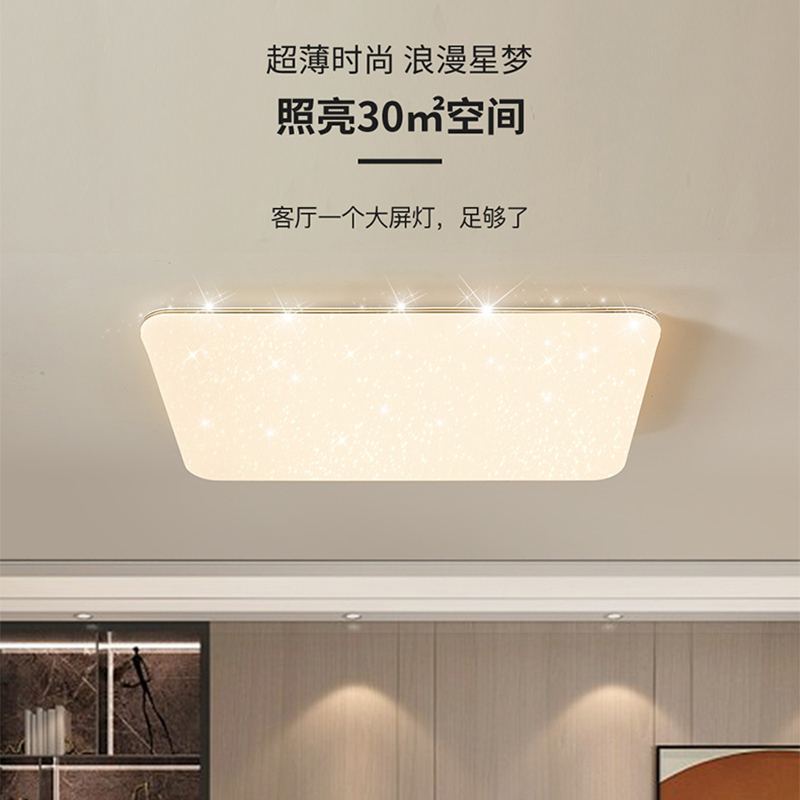 雷士照明智能客厅吸顶灯现代简约大气灯具全屋套餐组合带风扇