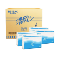 清风B913AC擦手纸 3折叠式整箱 商用抽纸加厚檫手纸 200抽/包 20包/箱
