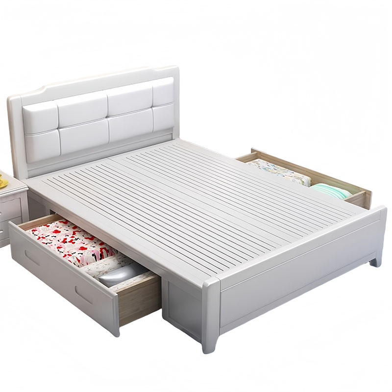 芙瑞塔实木床 1.8米张高清大图