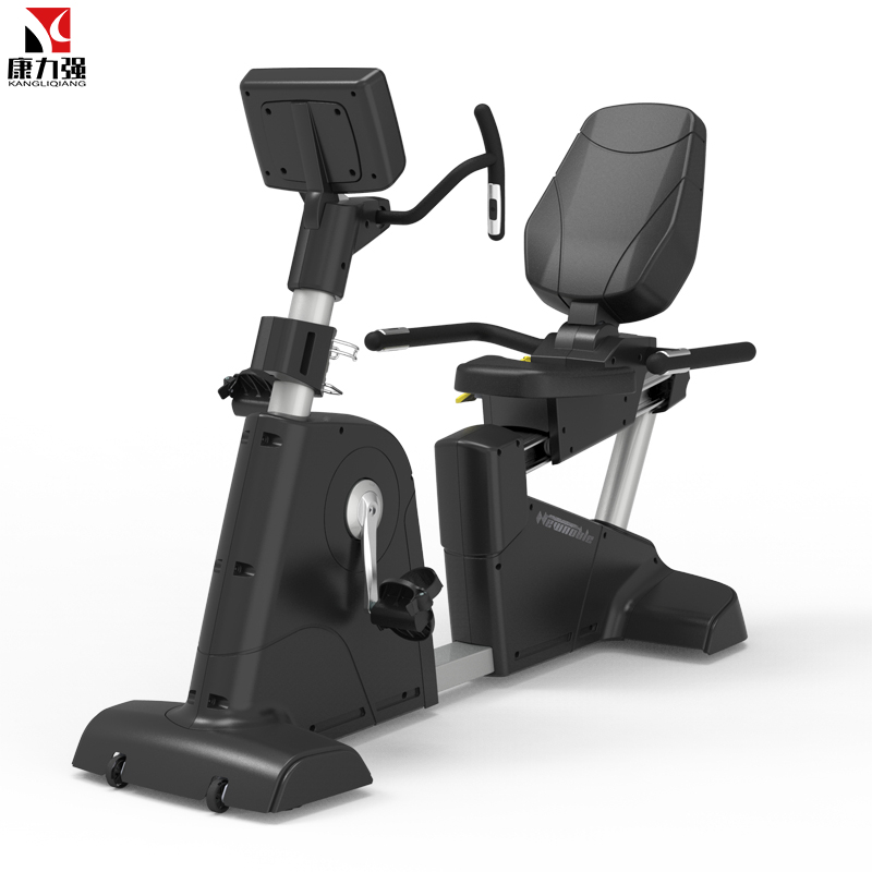 康力强XG-906商用自发电卧式健身车 磁控室内健身懒人车有氧健身器材高清大图
