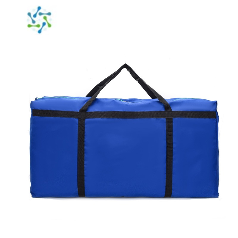 袋搬家打包袋收纳器牛津帆布蛇皮袋加厚行李袋超大容量麻袋 天蓝色