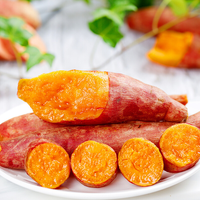 鲜木福建六鳌地瓜蜜薯生鲜蔬菜软糯香甜农家自种地瓜红心地瓜净重359