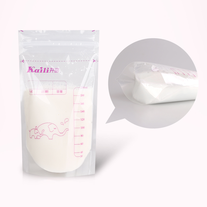 开丽 孕产妇母乳储存袋200ml 30片/盒*2盒 孕产妇孕产包用品产后妈妈奶水保鲜袋存奶袋人乳储奶袋储存奶袋 冷冻