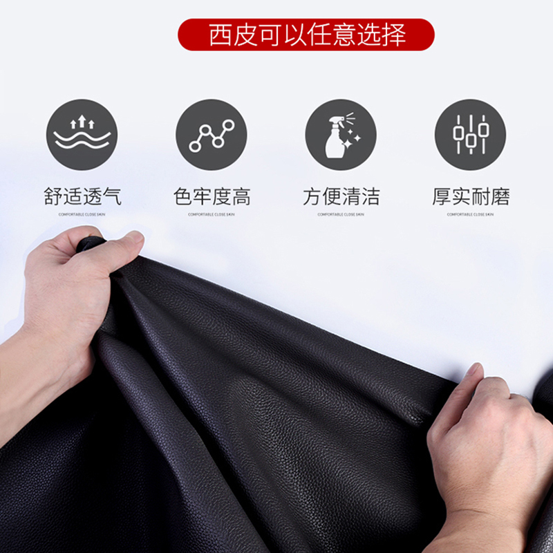 鑫金虎 简约现代西皮办公沙发洽谈会客商务三人位沙发高清大图