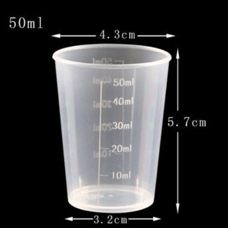 10毫升小量杯带刻度标准20小号毫升量杯30ml50ml100毫升塑料烧杯10