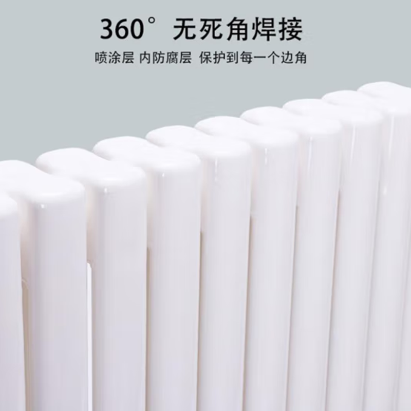 冀美钢二柱6030暖气片集中供暖器钢制暖气片工程壁挂式暖气片26柱/组高清大图