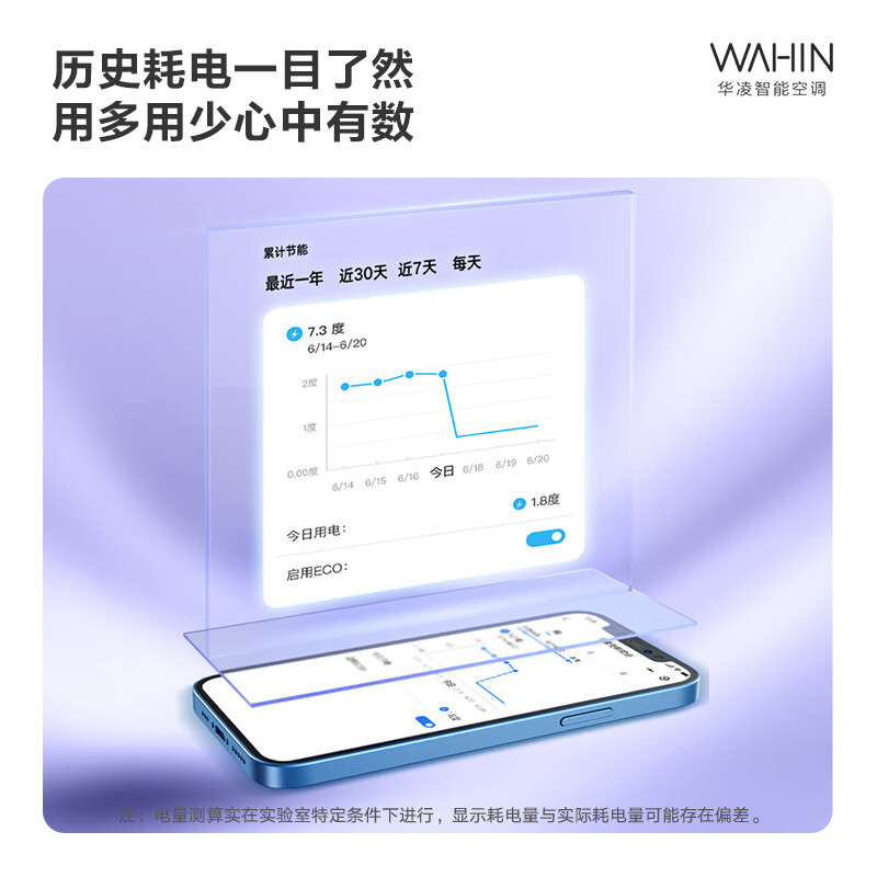 华凌空调超省电MAX新一级变频冷暖大风口1.5匹卧室空调挂机 升级电量查询KFR-35GW/N8HL1Pro