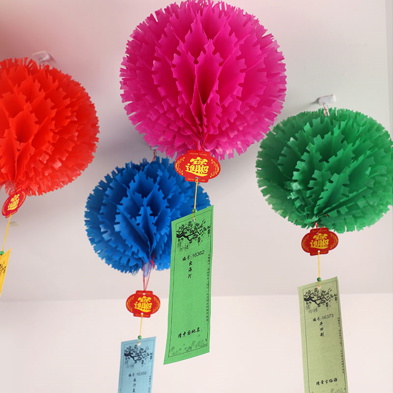 商场节日布置装饰 猜灯谜纸条 字谜灯笼50张套餐[带灯10寸拉丝灯笼款]