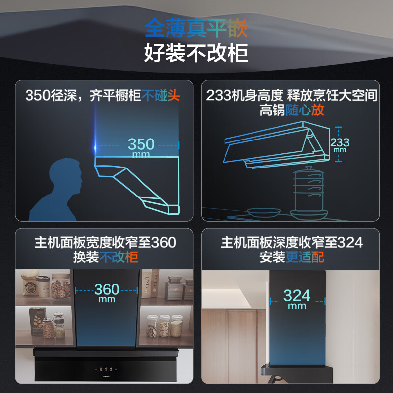 老板(ROBAM) 智能大吸力 顶侧一体67A7油烟机 L系列油烟机 67A7-L1P高清大图