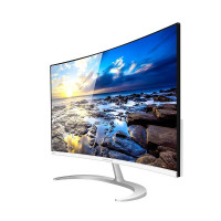 大水牛BUBALUS Q3000 23.8英寸电脑显示器LED背光宽屏高清显示器液晶显示器曲面显示器DIY电脑显示器组装机显示器白色显示屏